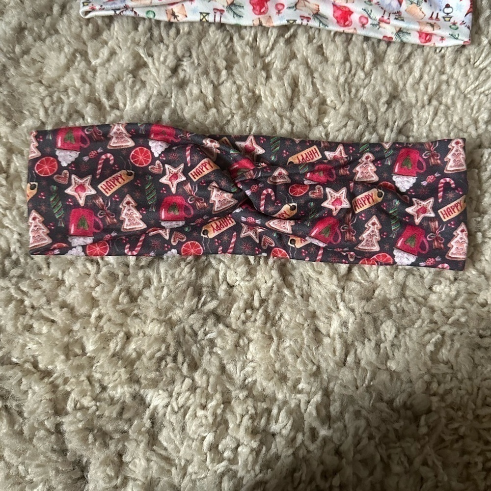 Christmas Tie Head Band